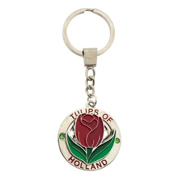 Sleutelhanger spinner tulp Holland - Rood