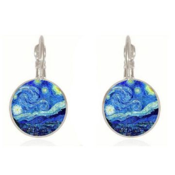 Starry night oorbellen
