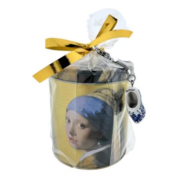 Stroopwafel geschenk "Meisje met Parel"