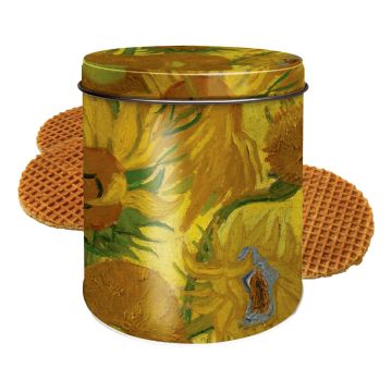 Stroopwafelblik Zonnebloemen