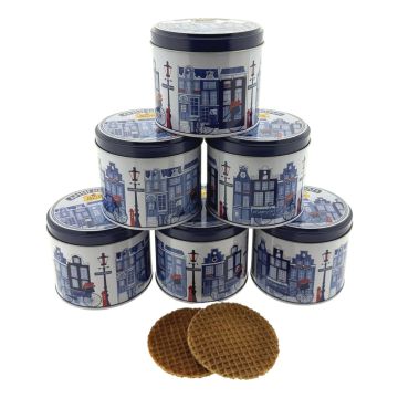 6x Stroopwafels in Blik "Classic Amsterdam" 