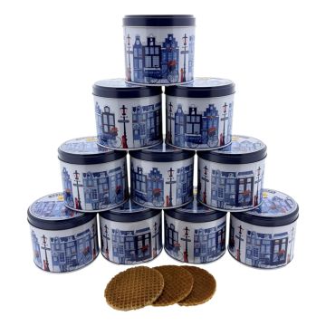 10x Stroopwafels in Blik "Classic Amsterdam" 