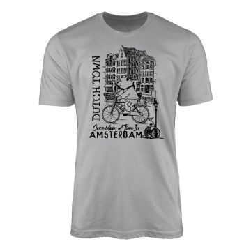 Unisex T-Shirt Dutch Town Grijs