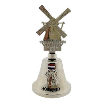 Tafelbel Zilver "Molen"