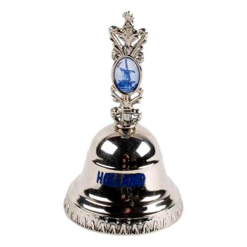 Tafelbel Hollands Decor – Zilverkleurig 