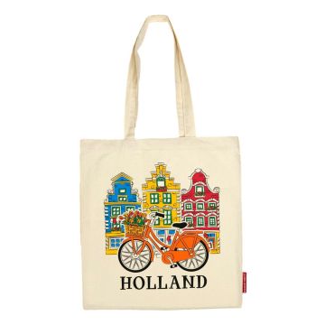 Katoenen Tas "Huisjes Holland"