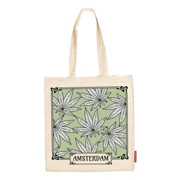 Tas Katoen "Wiet Blad Amsterdam"