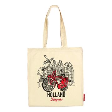 Katoenen Tas "Holland Fiets"