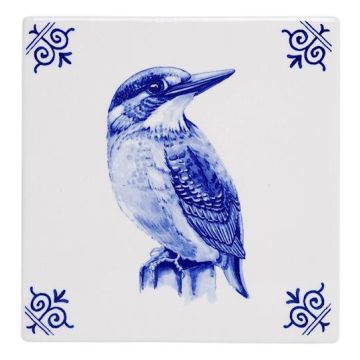 Tegel Ijsvogel, 13 cm