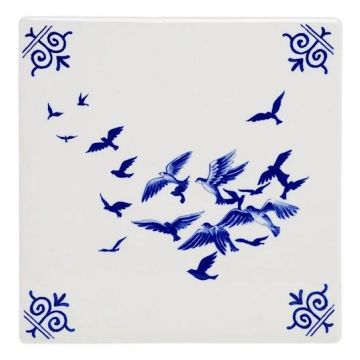 Tegel "Vogels" , 13 cm