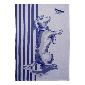Theedoek Teckel Nhaan streep 50x70cm