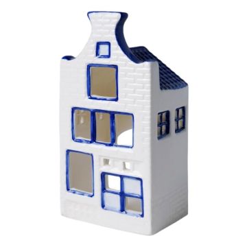 Waxinelichthouder Huisje 5 - Halsgevel- 13,5 cm