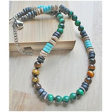 Ketting Tijgeroog met Lava