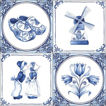 Pakje Servetten "Hollandse Traditie" (20 stuks)