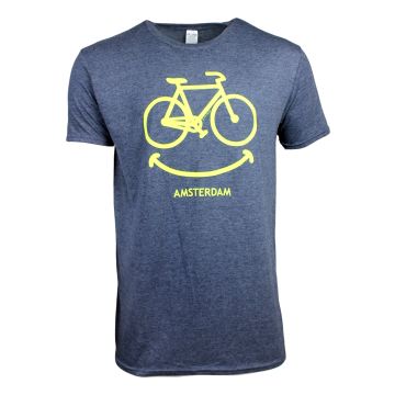 T-Shirt Smiling Bike Amsterdam