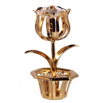 Swarovski Tulpje enkel, kristal helder