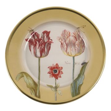 Sierbordje Tulpen Geel van Jacob Marrel, 16 cm 
