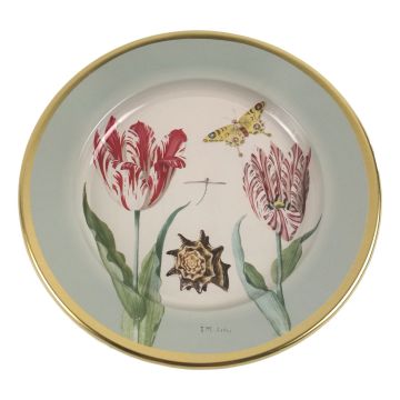 Sierbordje Tulpen Groen van Jacob Marrel, 16 cm 