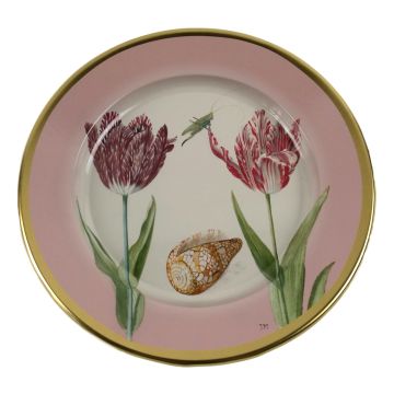 Sierbordje Tulpen Roze van Jacob Marrel, 16 cm 