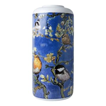 Cylinder Vase Birds Van Gogh