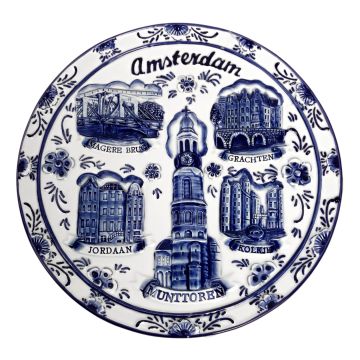 Wandtegel Amsterdam, 20cm