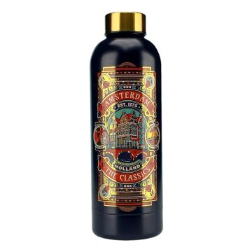 Waterfles Amsterdam - Blauw / Goud