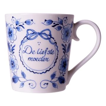 Mok Delfts Blauw - "De Liefste Moeder"