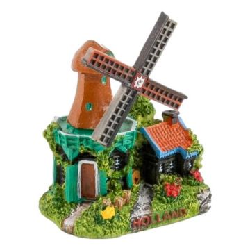 Miniatuur 3D stellingmolen Holland 5 cm