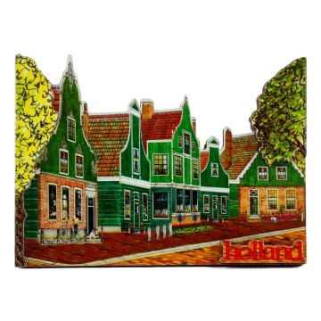 Koelkastmagneet "Zaanse huisjes"