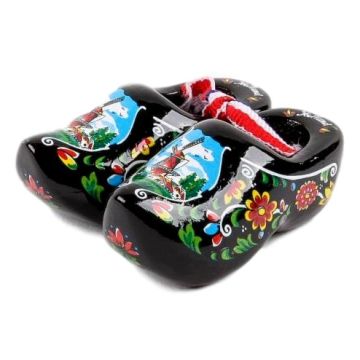 Set wooden clogs 6 cm, Black