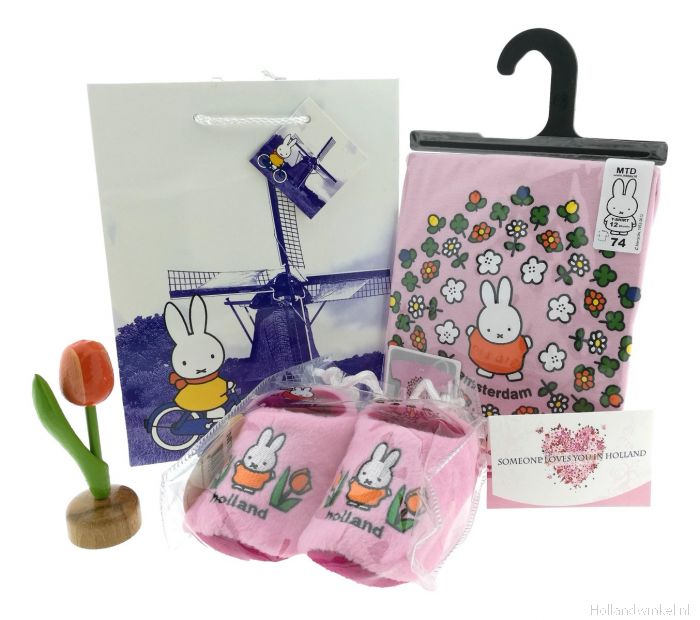 moreel Geroosterd privaat Nijntje Baby Cadeauset "Roze Tulpen" kopen bij HollandWinkel.NL