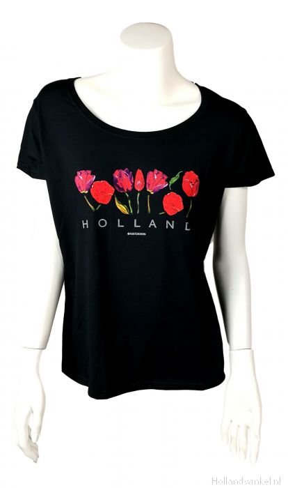 afbreken Grammatica spoelen Dames T-Shirt Rode Tulpen kopen bij HollandWinkel.NL