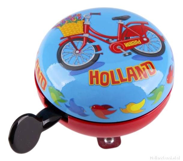 Verdachte Aan het leren Michelangelo Fietsbel rode fiets Holland kopen bij HollandWinkel.NL