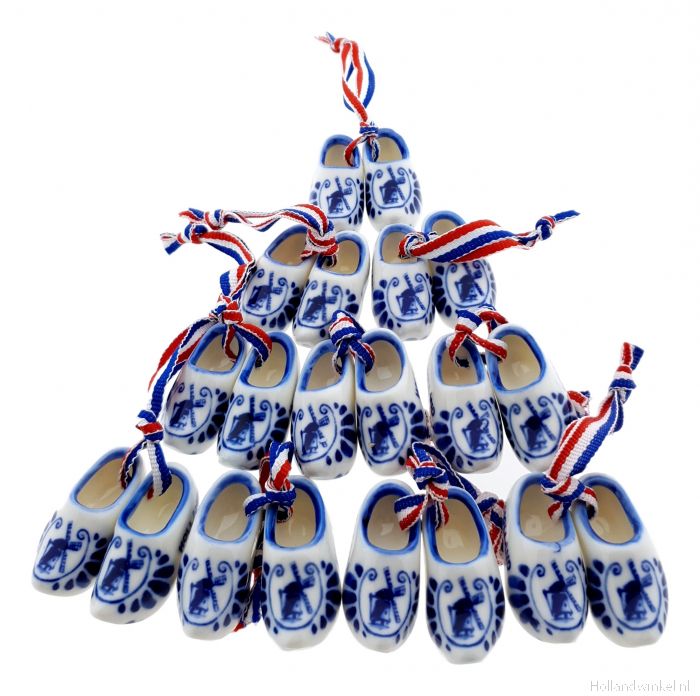 Delft Blue Ceramic Holland Clogs 10 Pieces Buy At Hollandwinkel Nl