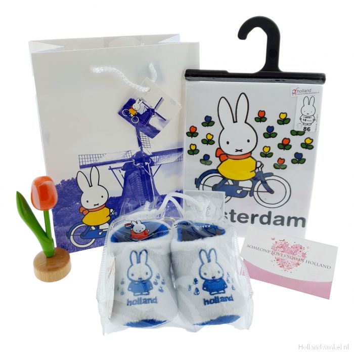 Glad veiligheid Stuiteren Nijntje Baby Cadeauset "Tulpen Veld" kopen bij HollandWinkel.NL