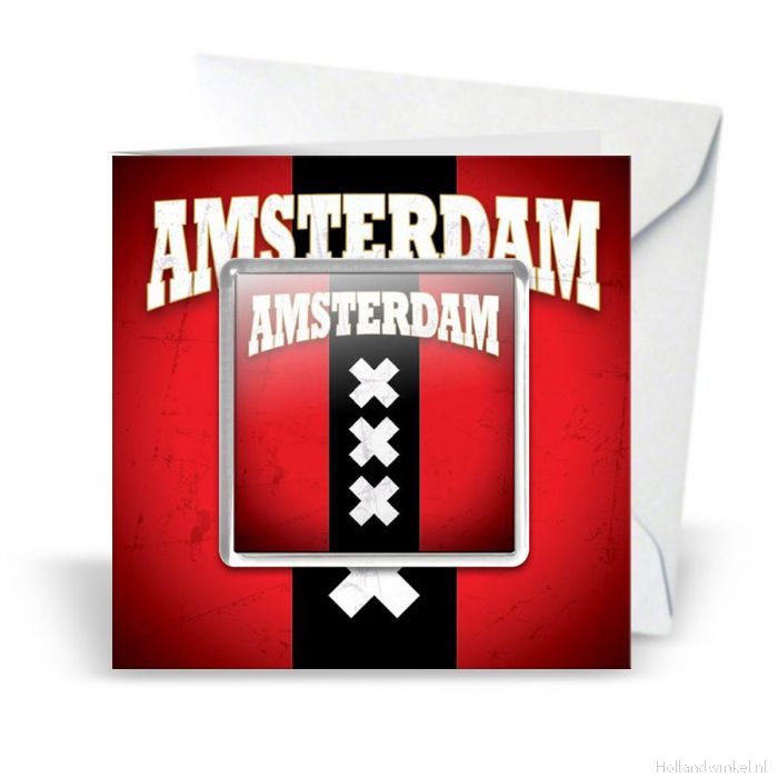 Een deel Vervolgen lading Postkaart met magneet Amsterdam kopen bij HollandWinkel.NL