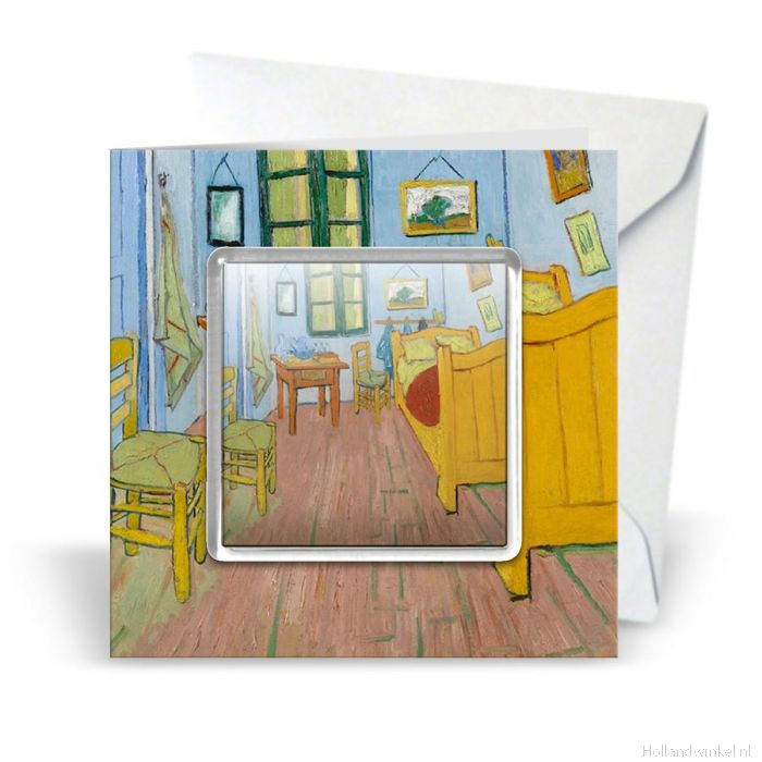Bestudeer Effectiviteit Nauwgezet Postcard with "Bedroom" by van Gogh buy at Hollandwinkel.NL