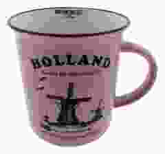 Mok Memoriez - Hollandse Molens - Roze, Groot