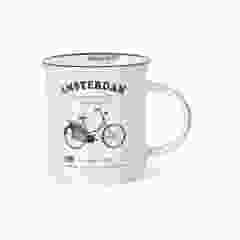 Mok Memoriez - Amsterdamse Fietsen - Mat Mint, Groot