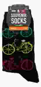 Dames Sokken "Fietsen Groen/Geel/Rood"  35-41