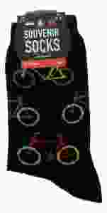 Heren Sokken "Groen/Rood/Geel Fietsen" - 40-46