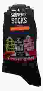 Heren Sokken "Grachtenhuizen Amsterdam - Donker" - 40-46