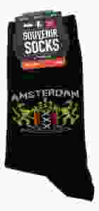 Heren Sokken "Wapen van Amsterdam" Zwart 40-46