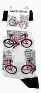 Dames Sokken "Amsterdam Fietsen"  35-41