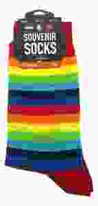 Regenboog Sokken Rood - Heren 40-46