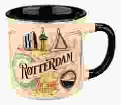 Beker Vintage Ornaments Rotterdam Wit - Klein