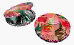 Spiegeldoosje 'pretty tulips'- roze