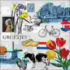 Pakje Servetten "Groetjes uit Nederland" (20 stuks)