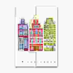 Notitieboek Amsterdam Huisjes, A5