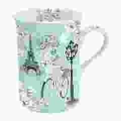 Theekopje "Fiets in Parijs", 250 ml, Fine Bone China